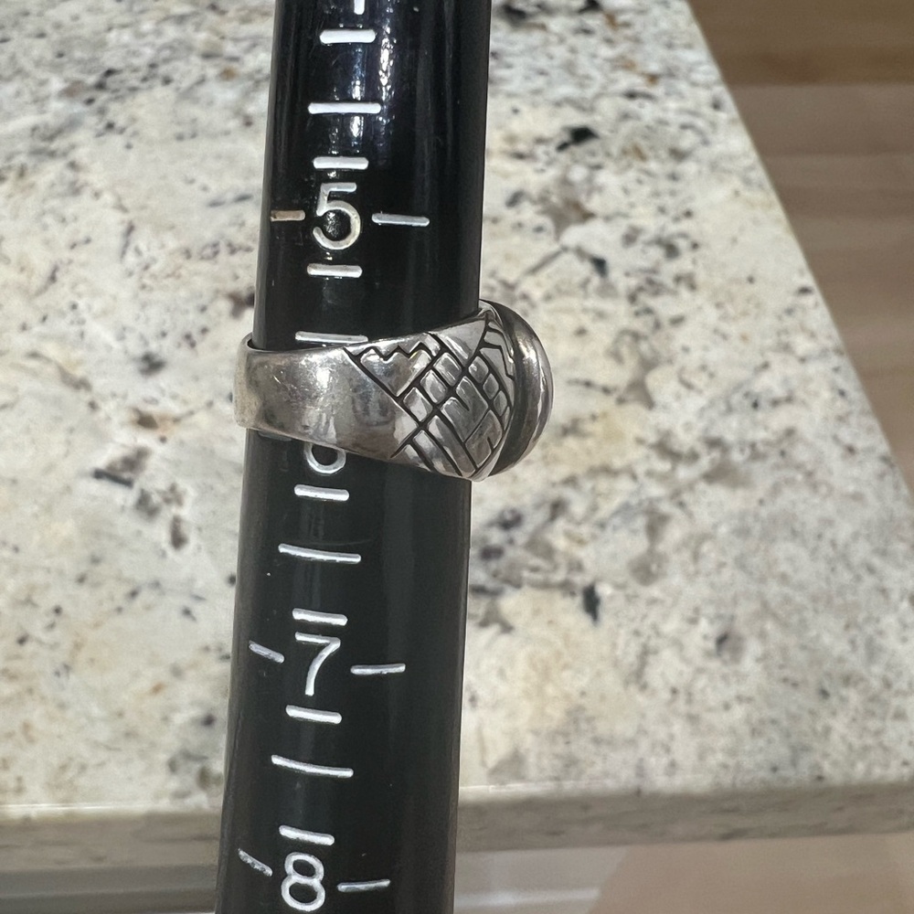 CAROLYN POLLACK sterling inlay ring - Picture 5 of 8